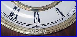 Vintage Modern German Westminster Chime Highly Carved Large Wall Clock Serviced