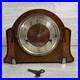 Vintage Napoleon Hat Mantle Clock Westminster Chime Key Pendulum See Description