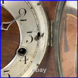 Vintage Napoleon Hat Mantle Clock Westminster Chime Key Pendulum See Description