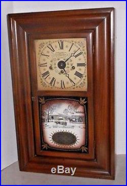 Vintage New England Westminster Ogee-style Chime Clock Working Farmington Conn