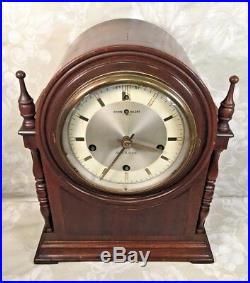 Vintage New Haven Durham Cathedral Mantel Clock with Westminster Chime Runs