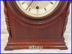 Vintage New Haven Durham Cathedral Mantel Clock with Westminster Chime Runs