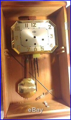 Vintage ODO Westminster Chime Clock Parts Face Cabinet Pendulum Chime