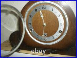 Vintage, Oak Mantle Clock With Westminster Chime