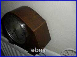 Vintage, Oak Mantle Clock With Westminster Chime