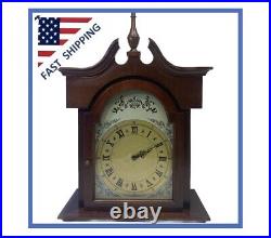 Vintage Quartz Grandfather Mantel Clock Westminster Chime 23.5x 16.5x8