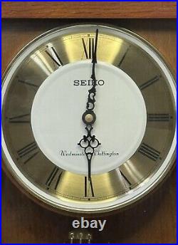 Vintage Quartz Seiko Westminster Chime pendulum Wall Clock