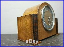 Vintage Retro Light Wooden 8 Day Westminster Chiming Mantle Clock