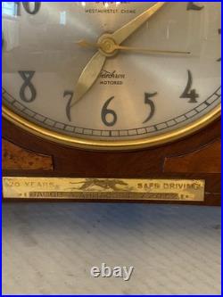 Vintage Revere Electric Westminster Chime Mantel Clock Greyhound Works