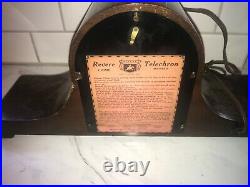 Vintage Revere Westminster Chime Mantel Clock Telechron Motor Electric WORKING