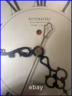 Vintage Rittenhouse Westminster Door Chime Mantel Clock Teletron Motored