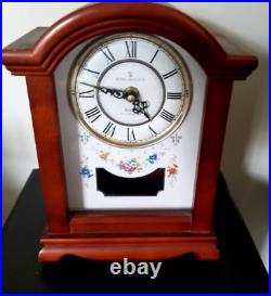 Vintage Royal Doulton BULOVA mantel clock with Westminster Chime