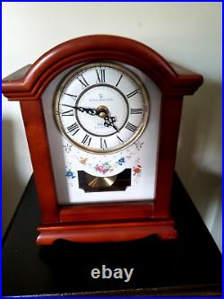 Vintage Royal Doulton BULOVA mantel clock with Westminster Chime