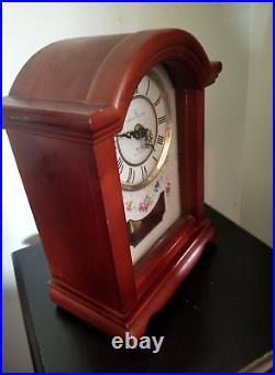 Vintage Royal Doulton BULOVA mantel clock with Westminster Chime