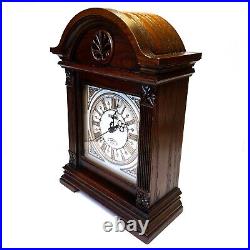 Vintage Seiko Dual-Chime Quartz Mantel Clock with New Seiko Movement Wood Case