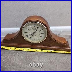 Vintage Seiko Quartz Mantel Clock Westminster Chime Oak, 16 1/4 X 7 1/2 X 3