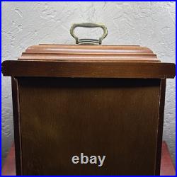 Vintage Seiko Quartz Westminster Whittington Chime Mantel Clock Roman Numeral