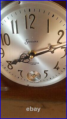 Vintage Sessions 299DW Quartz Deco Mantel Clock Westminster Chime Strike 1938 #2