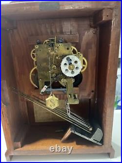 Vintage Sessions Mantle Clock 8 Day Quarter Hour Westminster Chime. Keeps Time