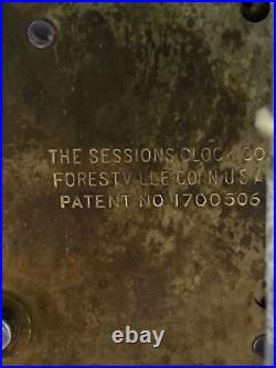 Vintage Sessions Mantle Clock 8 Day Quarter Hour Westminster Chime. Keeps Time
