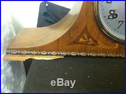 Vintage Sessions Mantle Clock Mahogany Inlay Westminster Chime