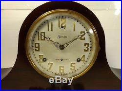 Vintage Sessions Wooden Chiming Humpback 272 Westminster 1 Mantel Clock hd420