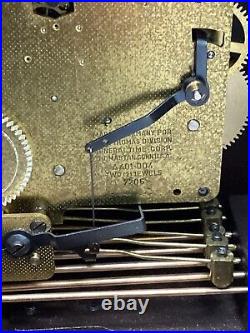 Vintage Seth Thomas 1219-000 Moon Dial Mantle Clock Wharton 8 Day Clock