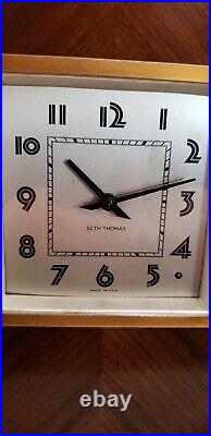 Vintage Seth Thomas Art Deco Mantle Clock. Westminster Chime