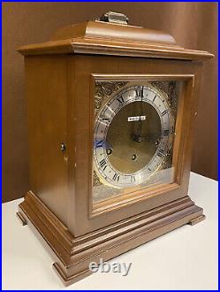 Vintage Seth Thomas Legacy IV Westminster Chimes Key Wound Mantle Clock READ
