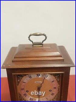 Vintage Seth Thomas Legacy IV Westminster Chimes Key Wound Mantle Clock. Tested