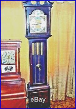 Vintage Seth Thomas Mahogany Westminster Chime Grandmother Clock