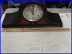 Vintage Seth Thomas Tambour Westminster Chime Clock & Key No. 93 Chime