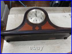 Vintage Seth Thomas Tambour Westminster Chime Clock & Key No. 93 Chime
