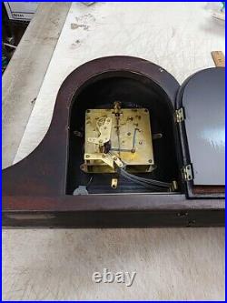 Vintage Seth Thomas Tambour Westminster Chime Clock & Key No. 93 Chime