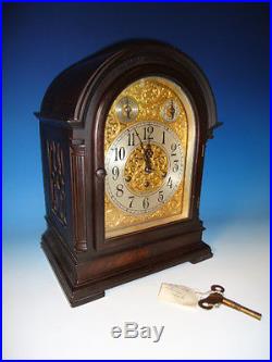 Vintage Seth Thomas Westminster Grand Chime #73 clock with great mahogany case