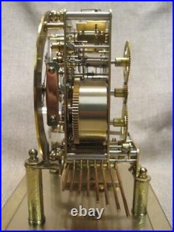 Vintage Skeleton Hamilton 8 Day Triple Chime Clock made in Germany