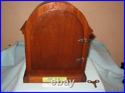 Vintage Sligh Key Wound Mantle Chime Clock model 0519-2-CM Movement 2961