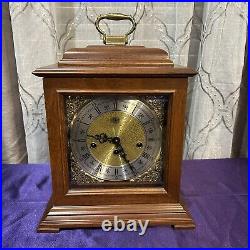 Vintage Sligh Mantel Clock Model 522-1-cm With Key Franz Hermel Movement