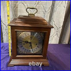 Vintage Sligh Mantel Clock Model 522-1-cm With Key Franz Hermel Movement