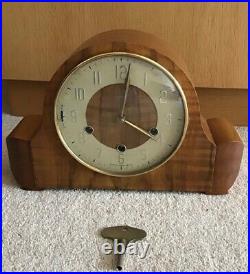 Vintage Smith Montrose Floating Balance Westminster Chimes Mantel Clock