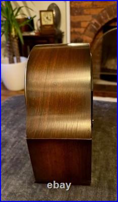 Vintage Smiths Oak Mantel Clock Westminster Chime Fully Serviced