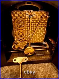 Vintage Smiths Oak Mantel Clock Westminster Chime Fully Serviced