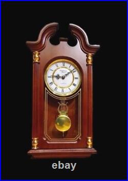 Vintage Strausbourg Manor Westminster Chimes Pendulum Wall Clock Mahogany 27