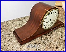 Vintage Tambour Seth Thomas 8 Day Westminster Chime Clock Working Circa 1950's