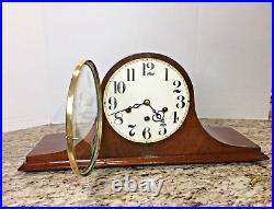 Vintage Tambour Seth Thomas 8 Day Westminster Chime Clock Working Circa 1950's