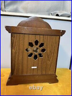 Vintage Tempus Fugit WoodenQuartz Mantle Clock Westminster Hourly Chime