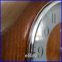 Vintage UK BENTIMA PERIVAL Mantel Clock WESTMINSTER! Chime! Mid Century RESTORED
