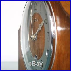 Vintage UK BENTIMA PERIVAL Mantel Clock WESTMINSTER! Chime! Mid Century RESTORED
