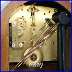 Vintage UK BENTIMA PERIVAL Mantel Clock WESTMINSTER! Chime! Mid Century RESTORED