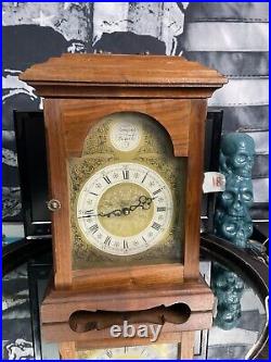 Vintage Urgos Made in Germany Mantel Clock, Tempus Fugit Westminster Chime Key